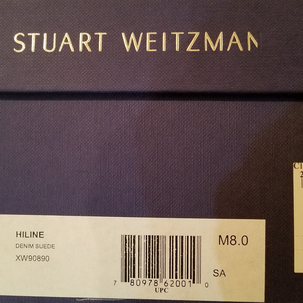 Stuart Weitzman Hiline Boots, Denim Suede